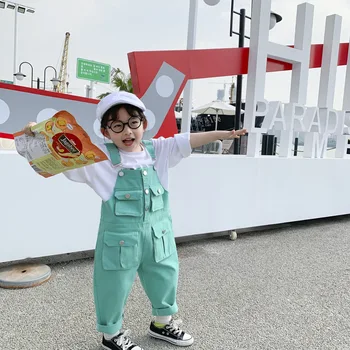 

2 3 4 5 6 Years Toddler Kids Overalls Korean Fashion Casual Jumpsuits for Boy 2020 Spring Summer Children Pants High Quality New