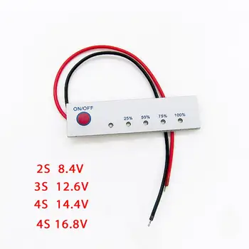 

2S/3S/4S BMS Li-ion Battery 18650 Lithium Battery Capacity Indicator Display PCB Module Power Level Tester LCD Charge Discharge