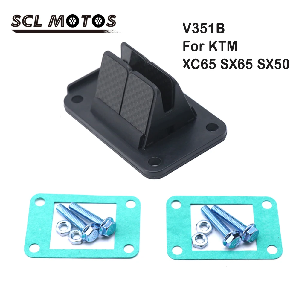 SCL запорный тростниковый клапан для мотоцикла из углеродного волокна для KT XC65 2008-2009 SX65 1998-2017 SX50 2003-2008 VFORCE 3 V351B