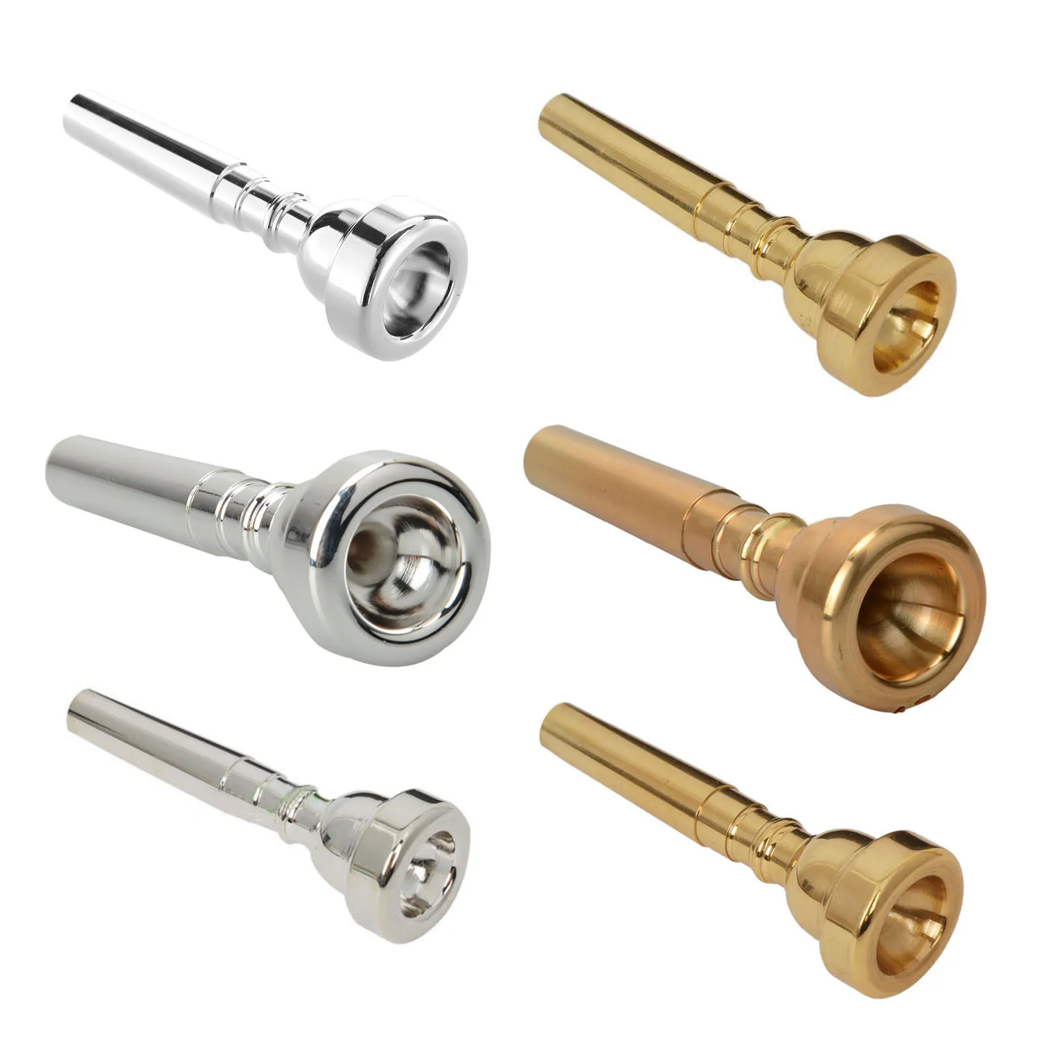 

Trumpet Mouthpiece for Bach 7C Size Silver Plated