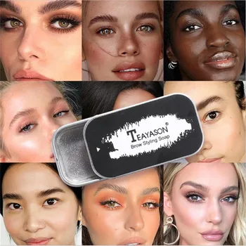 

3D Feathery Brow Styling Soap Lamination Setting Gel Waterproof Long Lasting Brows Tint Eyebrow Gel Pomade Kit Makeup Cosmetic