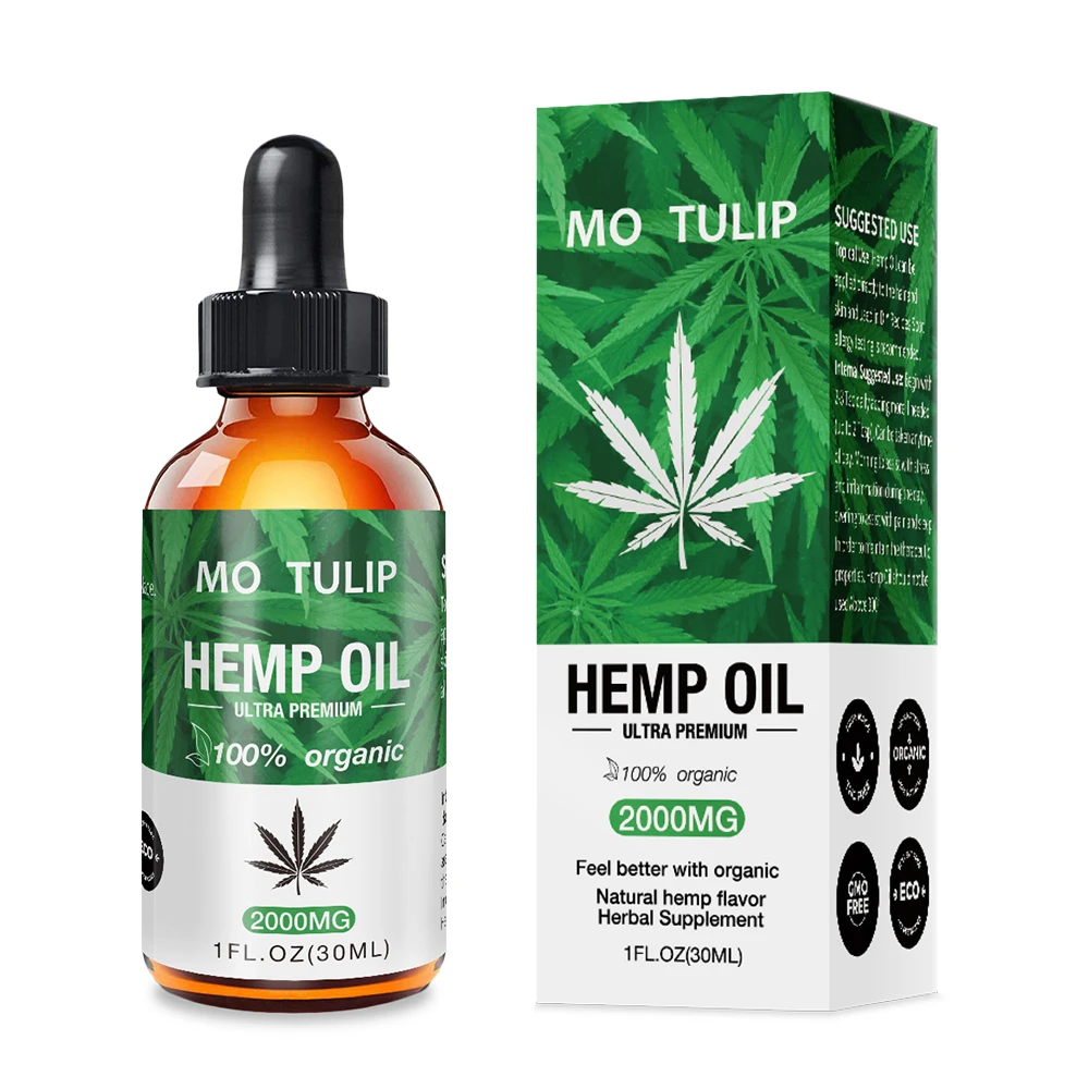 Buy 30ml Essential Oils Hemp Seed Oil 2000MG Herbal Drops ...