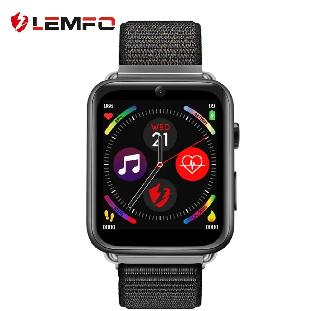 LEMFO LEM10 4G Smart Watch 1.82 inch Big Screen Android 7.1 3G RAM 32G ROM LTE 4G Sim Camera GPS WIFI Heart Rate Men Women