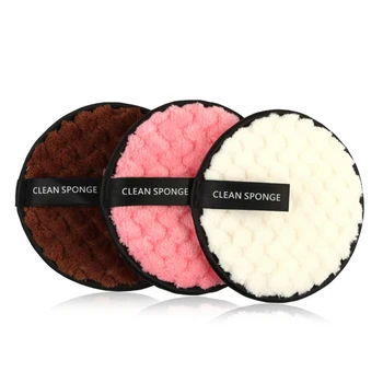 

Makeup Removal Puff Double-Sided Face Cleansing Puff Makeup Remover Cotton Puff 1 pc