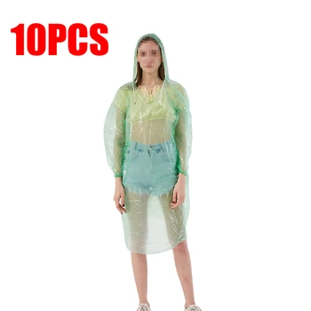 

Waterproof Raincoat Split Raincoat Suit 5pcs/10pcs Solid color Transparente