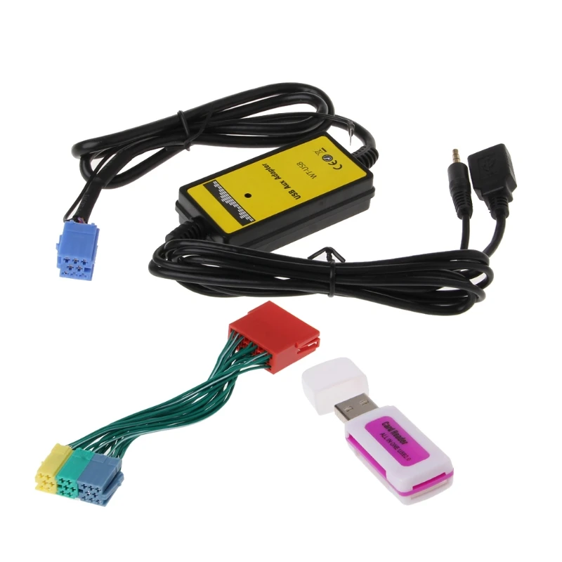 Автомобильный Кабель адаптер Разъем mp3 плеер Радио Интерфейс CD Changer USB SD AUX IN для Audi