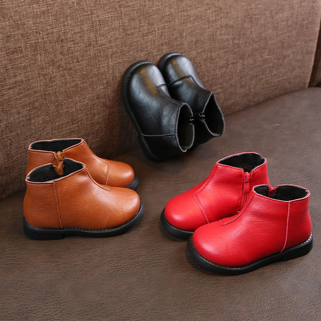 Toddler Infant Kids Baby Boys Girls Fashion Solid Ankle Sport Shoes Boots kids shoes children shoes boys girls sneakers
