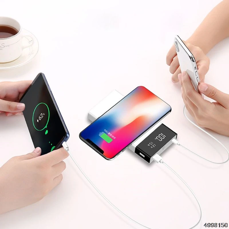 6x18650 аккумулятор DIY Qi беспроводное зарядное устройство QC3.0 usb type C PD внешний аккумулятор чехол