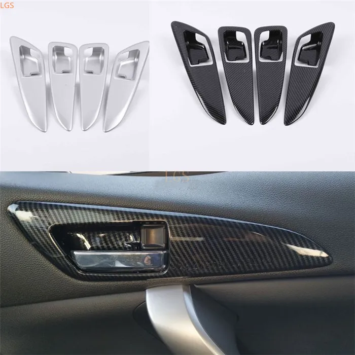 Для Mitsubishi Eclipse Cross внутренняя дверная чаша рамка Защита от царапин украшение для автомобиля Стайлинг