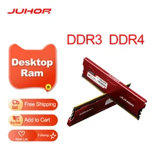 JUHOR Memoria Ram DDR3 8G 4G 1866MHz 1600MHz DDR4 8G 16G 2666MHz Desktop Memory  Udimm 1333MHz New dimm stand by AMD/intel