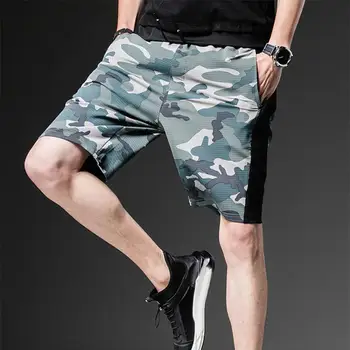 

New 2020 Men Stylish Summer Camouflage Patchwork Pockets Elastic Beach Surfing Casual Loose Shorts Clothing Comfortable