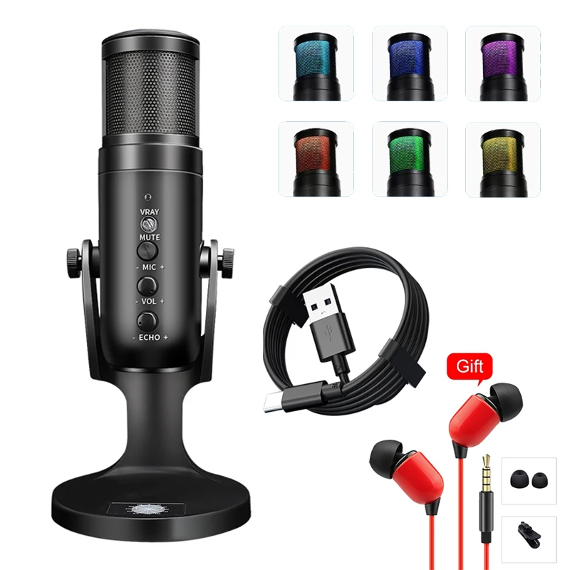 Microphone Podcast USB RGB, micro kỹ thuật số cho game thủ và phòng thu âm trên máy tính PC: Bạn đang tìm kiếm một micro trực tuyến chất lượng cao để thu âm podcast hay stream game của mình? Với Microphone Podcast USB RGB và micro kỹ thuật số cho game thủ và phòng thu âm trên máy tính PC, bạn sẽ trở thành ngôi sao của các video và chinh phục mọi khán giả. Khám phá ngay để trở thành một nhà sáng tạo âm nhạc chuyên nghiệp!