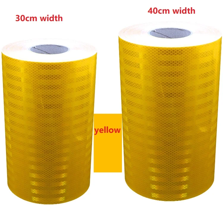 40CM / 30CM Road Traffic PET Super Reflective Sheeting Traffic Warning Signs Self-adhesive Tape