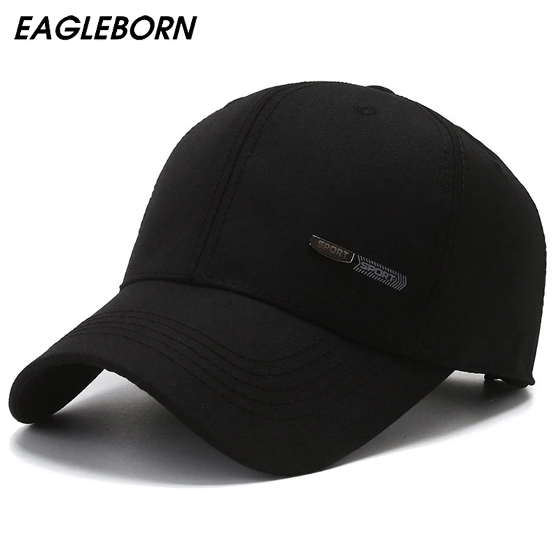 

EAGLEBORN New Cotton Spring Autumn Men Cap Middle-aged Elderly Baseball Caps Sun Protection Dad Hat Baseball Cap Dome Caps