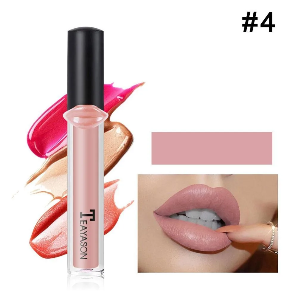 12 Colors Matte Lip Gloss Lipstick Purple Lipgloss Nude Lip Tint Waterproof Lipstick Long Lasting Tint Jelly Lips