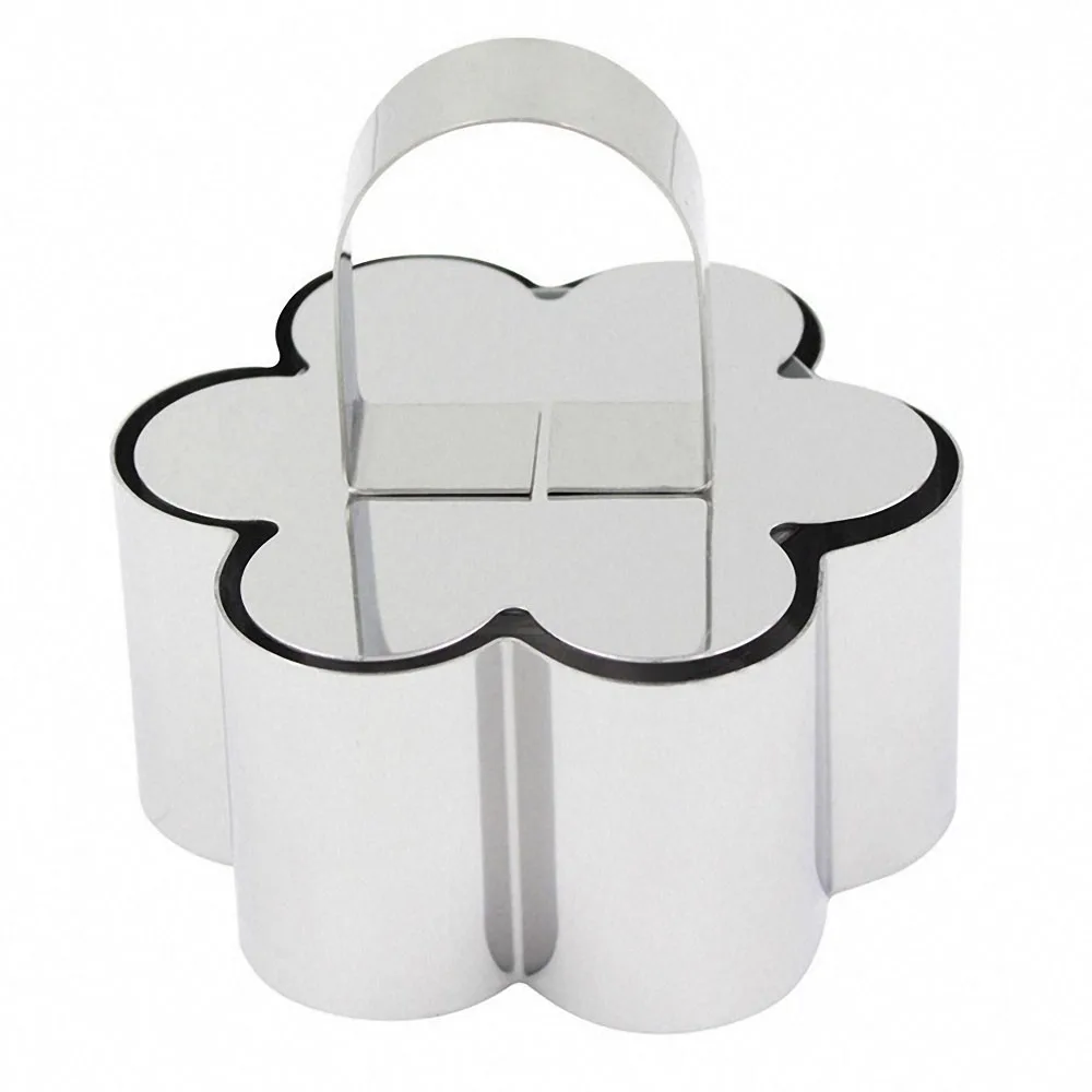 617-7a62ba.jpg Mousse Cake Mold Stainless Steel Salad Dessert Cupcake Mould Flower Heart Shaped Mousse Ring Baking Tools