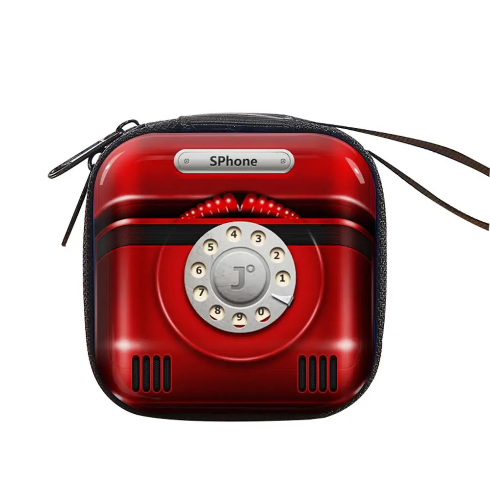 Металлический кошелек с принтом в ретро стиле для монет ключей конфет