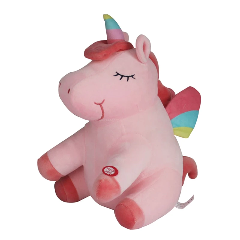 25 см милый плюшевый игрушки светодиодный Радужный светящийся кукла-единорог Красивая мягконабивная игрушка детский Рождественский подарок на день рождения