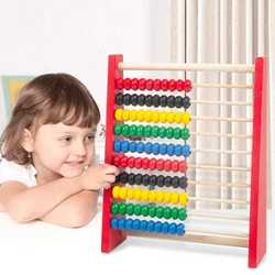 Boulier en bois pour enfants de 3 à 6 ans, jouets éducatifs, Coordination œil main, mathématiques 