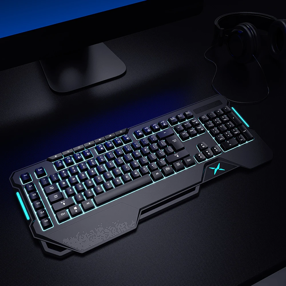 Игровая клавиатура Delux K9600 RGB с подсветкой 104 + 13 Keycaps русская/Enlgish раскладка