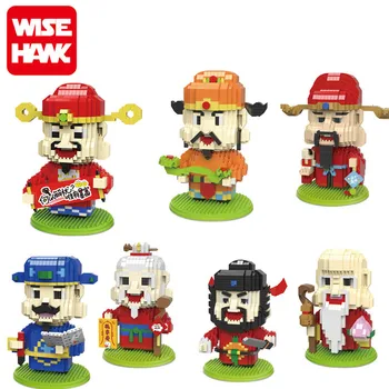 

wisehawk diamond friendly particles insert building blocks 2603-2609 fairy gold brickheadz series for children gifts