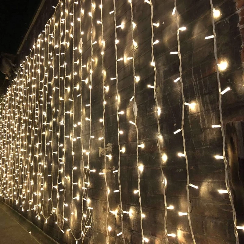 3M 6M LED Indoor Outdoor Curtain Wedding String Fairy Light Xmas Party UK PLUG 