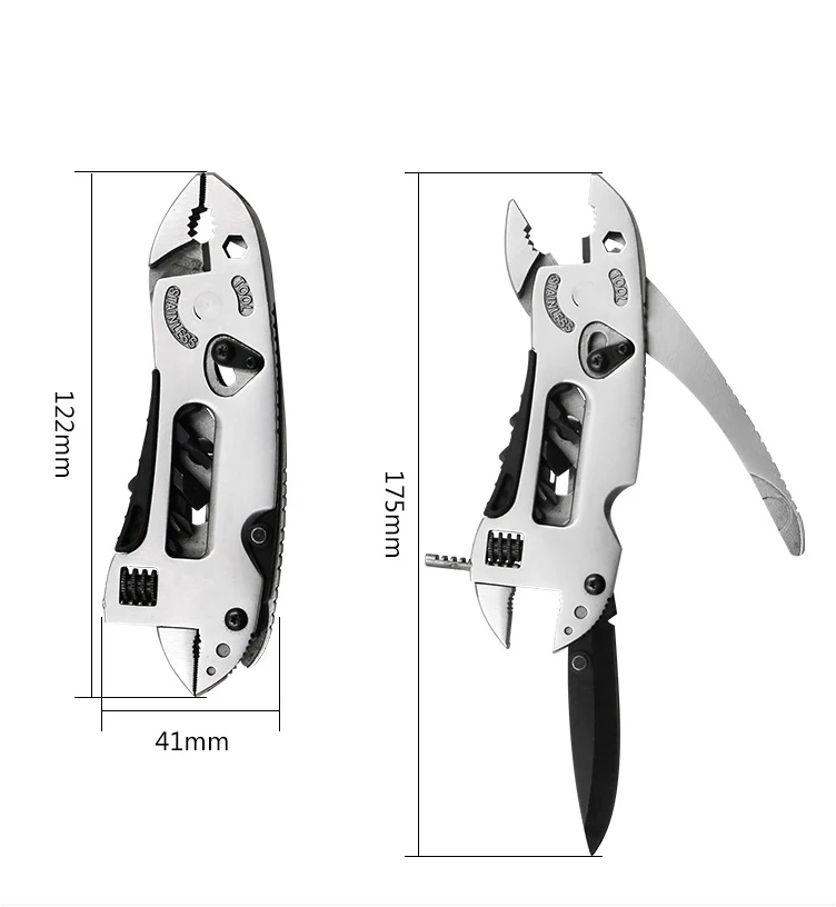 Открытый Кемпинг мульти-функциональные плоскогубцы мульти-функциональный инструмент гаечный ключ комбинации