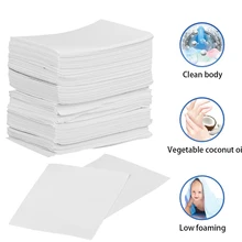 120 шт листы для стирки покрывало Концентрированное моющее средство для одежды ткань мытья уборка Стирка цвет захват ткань