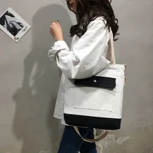 New Style Canvas Bag Women's Shoulder Joint Shoulder Cross-body Versitile Fashion Women’s Canvas Handbag Shopping Bag