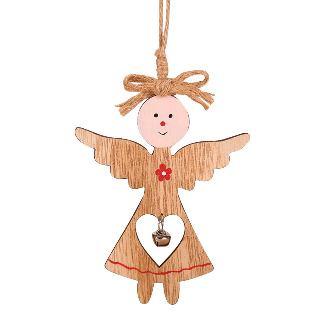 Christmas Decorations Mini Christmas Tree Painted Wooden Gift Decoration Pendant Home Decor Hot Sale