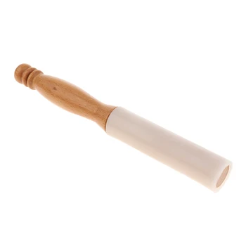 

Rubber Mallet Stick Rod with Wood Handle Musical Pyramid Mallet Tool Singing Bowl Accessory