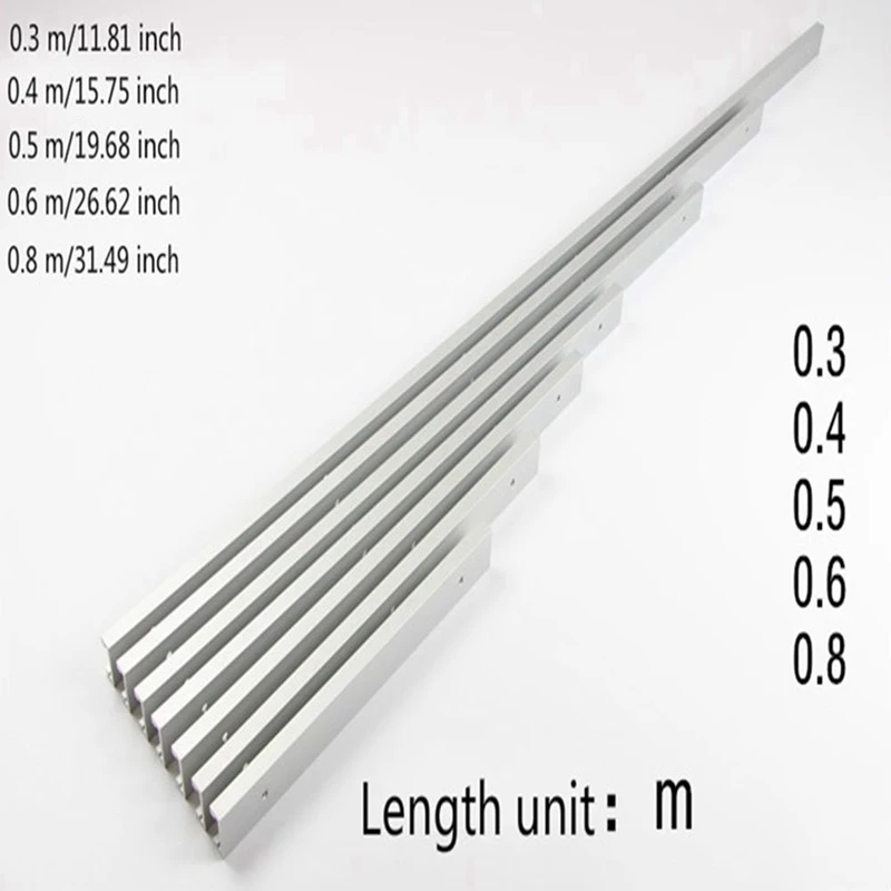 800mm Aluminum T-track T-slot Miter Track T Screw Fixture Slot For Table Saw Woodworking Tool4