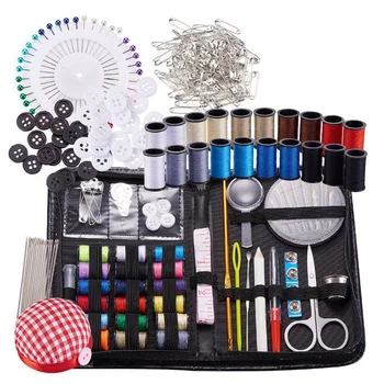 

Sewing & Knitting Tools Kits, 272Pcs Sewing Supplies with Buttons & Pins & Scissors & Pencil & Sewing Threads & Knitting Needles