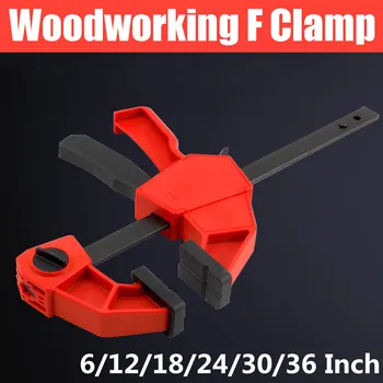 

6/12/18/24/30/36 Inch Heavy Duty F Clamp Clip Aluminium Alloy Wood Working Quick Grip F Style Bar Woodworking Pipe Clamps