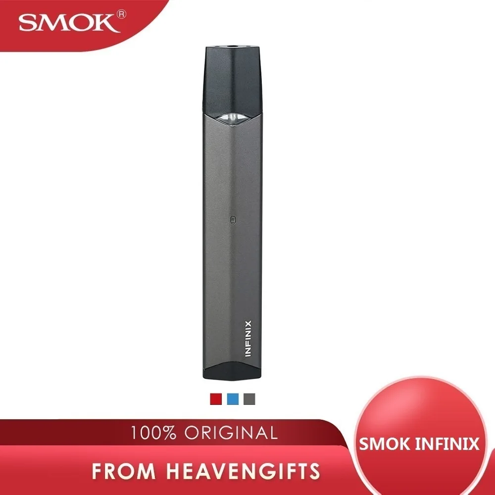 

Free Tank !!! SMOK Infinix Starter Kit with 250mAh Battery & 2ml Pod No Fire Key Pod System Vape Kit Vs SMOK Novo/ Renova Zero