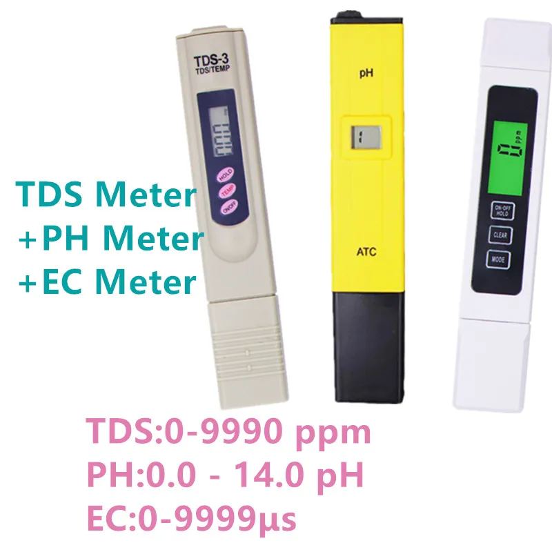 Цифровой измеритель PH EC TDS тестер термометр ручка Чистота воды PPM фильтр гидропоники для Аквариума Бассейн Воды Монитор Скидка 40