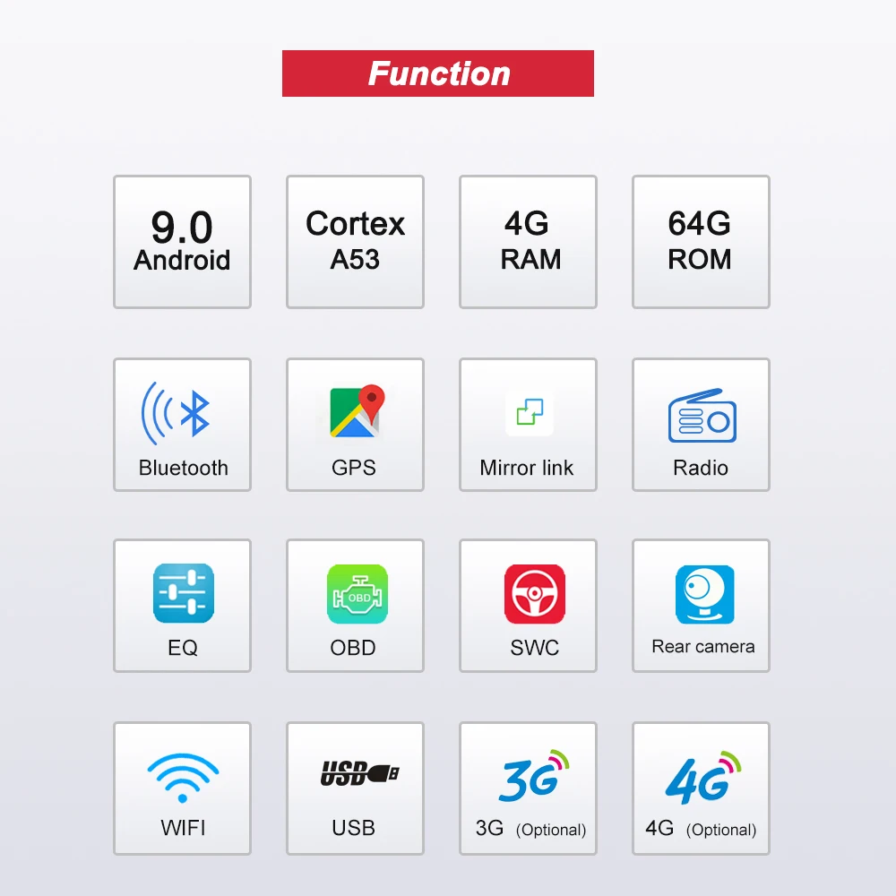Cheap Bonroad Android 9.0 2 DIN Car GPS Navigation Multimedia Player For Opel Astra Vectra Antara Zafira Corsa  Video Audio Player 2