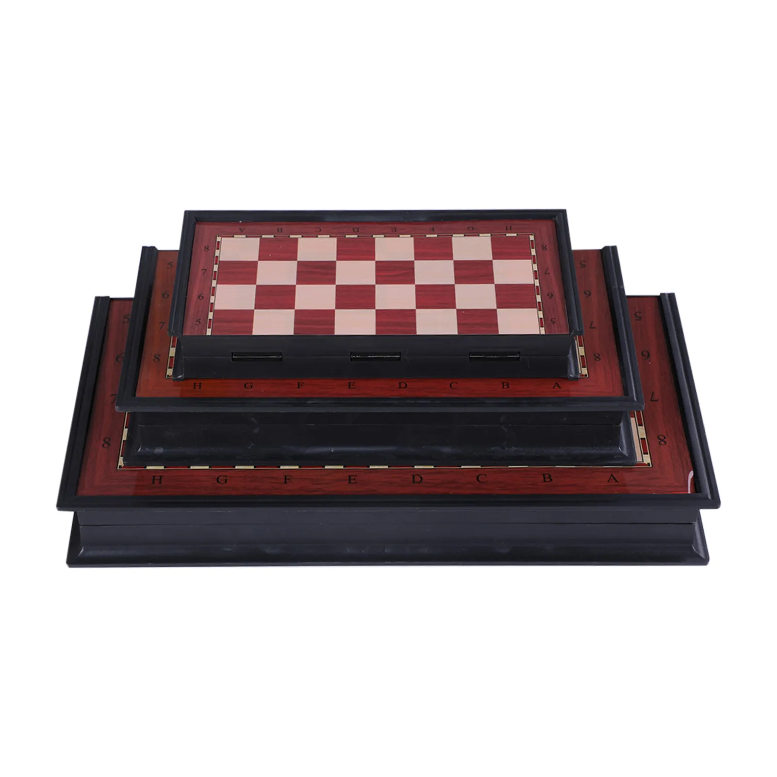 High Quality Wooden Folding Large Chess Set Handwork Solid Wood Pieces Walnut Chessboard Children Board Game