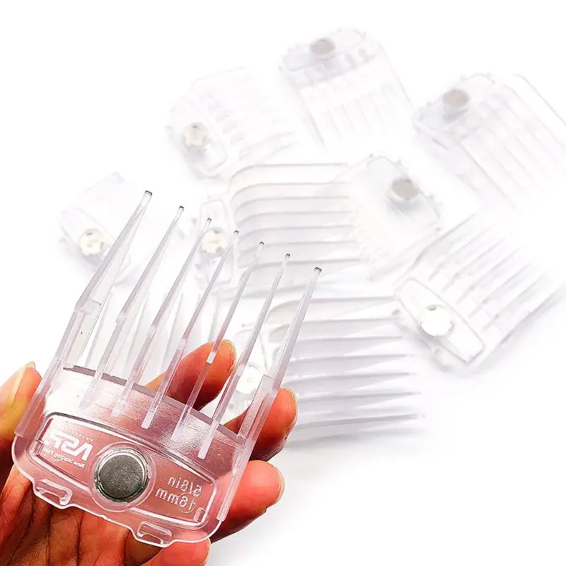  10 Pcs/set Electric Clippers Magnet Caliper Limit Comb Oil Head Clipper Combs