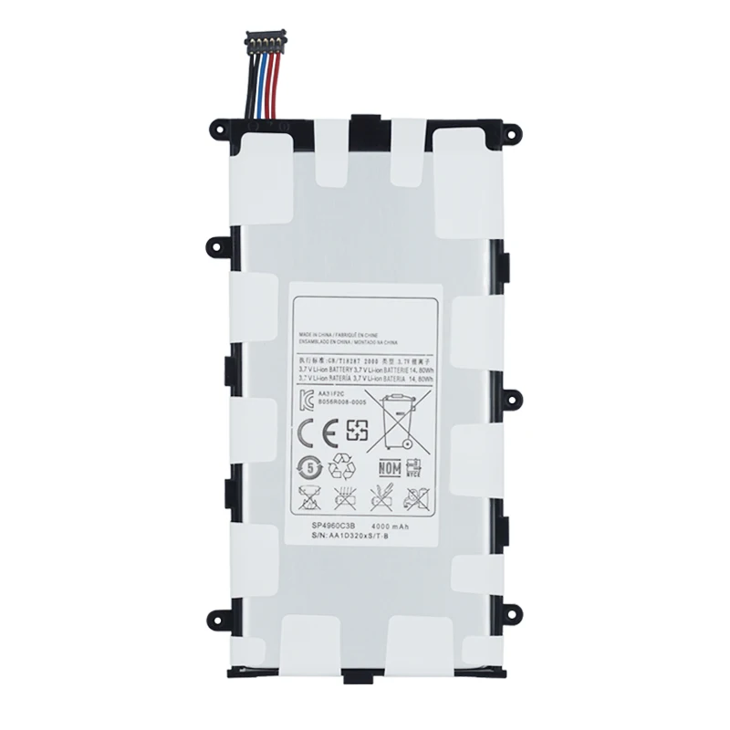 

1x High quality 4000mah SP4960C3B Built-in Battery Batterie For Samsung Galaxy Tab 2 7.0 & 7.0 Plus GT-P3100 P3100 P3110 P6200
