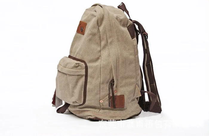 

Dongguan Liaobu 86 Human Solid Processing Khaki Canvas Youth Juvenile GIRL'S Backpack
