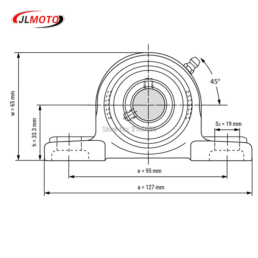 JLG-065-8-BEARING-WITH-BRACKET-UCP204-BUGGY-PARTS