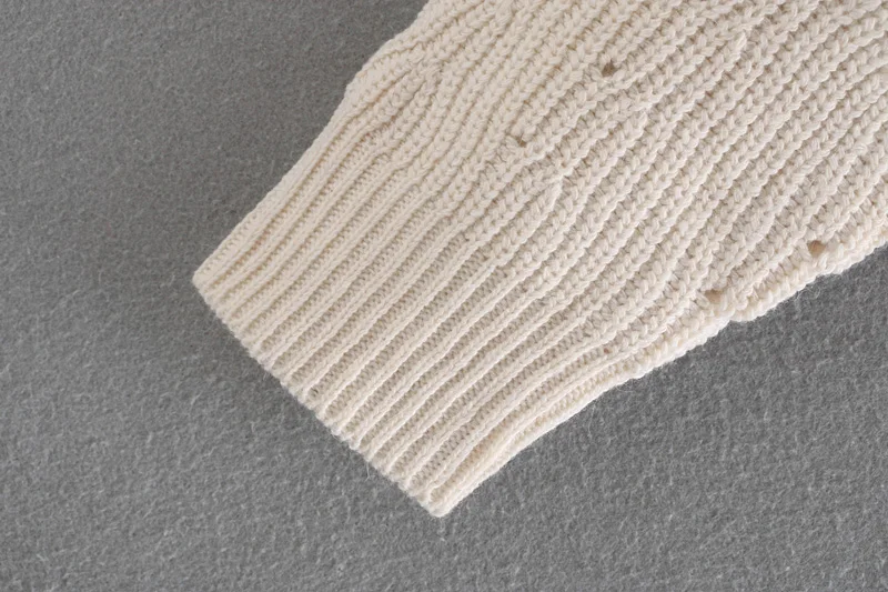 Мода Za женский однотонный однобортный Кардиган с v-образным вырезом Свитера с длинным рукавом вязанные осенние свободные свитера на пуговицах