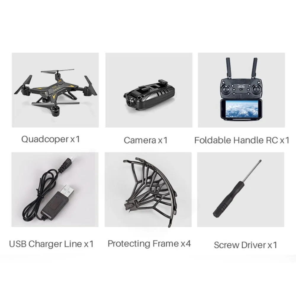 big rc helicopter Christmas  KY601S Full HD 1080P 4 Channel Long Lasting Foldable Arm RC quadrocopter with camera Drone WIFI timely transmission rc remote control helicopter