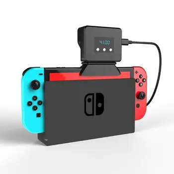 

Black Plastic Radiator Base Cooling Fan Cooler with Temperature Display for Nintend Switch Console Docking Station Heat Sink