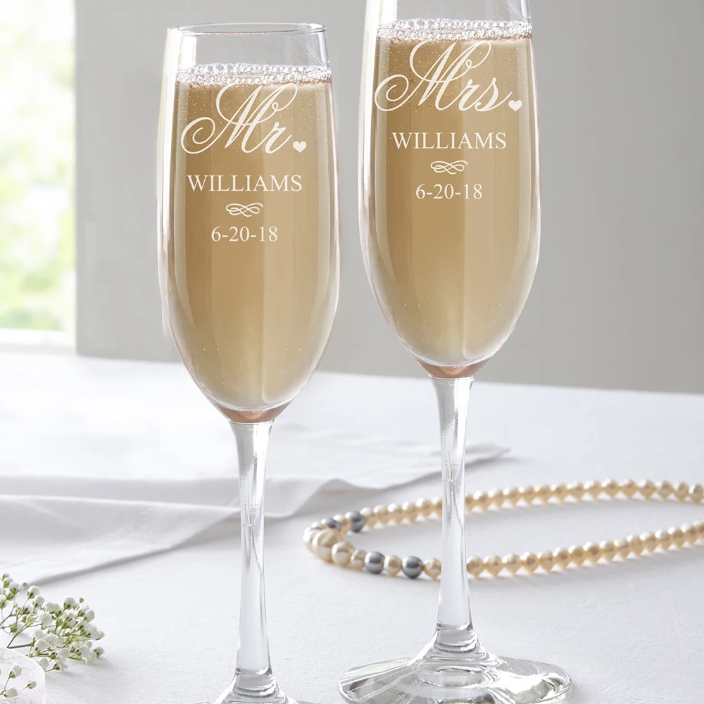 Elegant Gold Stainless Steel Champagne Flutes for Celebration Toasting Birthday Anniversary Bride Groom Mr Mrs Wedding Party,Stemed Slanted