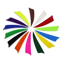 2.5 polegada seta turquia penas natural flexching ala direita para alvo caça setas 50 pacote/lote