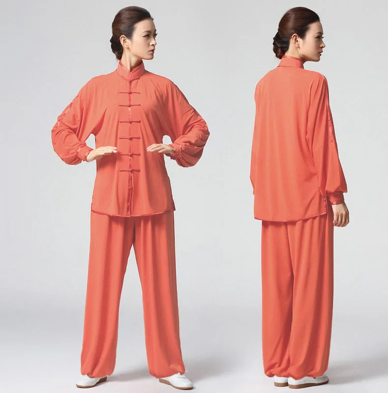 Новая одежда Tai Chi, эластичные трикотажные ткани для мужчин и женщин, одежда для выступлений кунг-фу, ушу, Боевая форма для боевых искусств - Цвет: as show