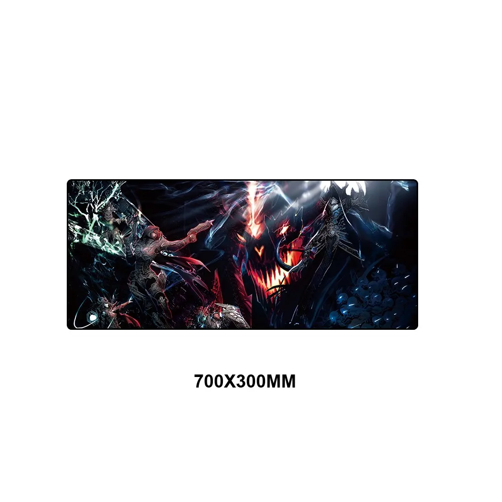 Diablo 3 коврик для мыши резиновый коврик XL большой игровой коврик для мыши геймер Противоскользящий ПК коврик для мыши Lockedge HD офисный коврик мышь для ноутбука - Цвет: 300x600x2mm