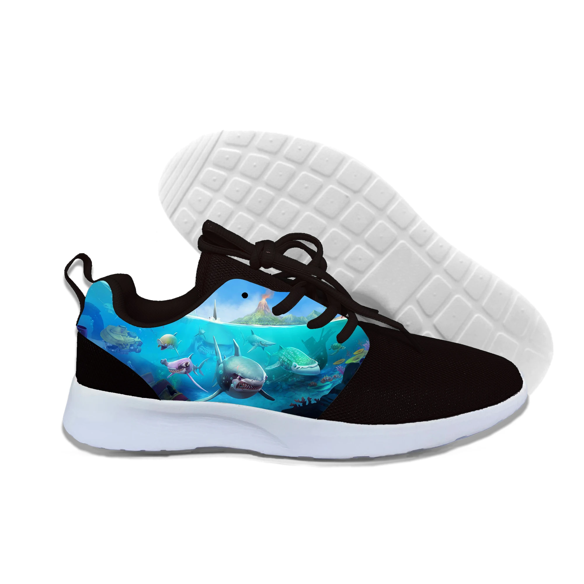 

2019 New Men/Women Leisure 3d Printed Funny Fish Shark Men And Women Hip Hop Sneakers Harajuku Lightweight Casual Shoes